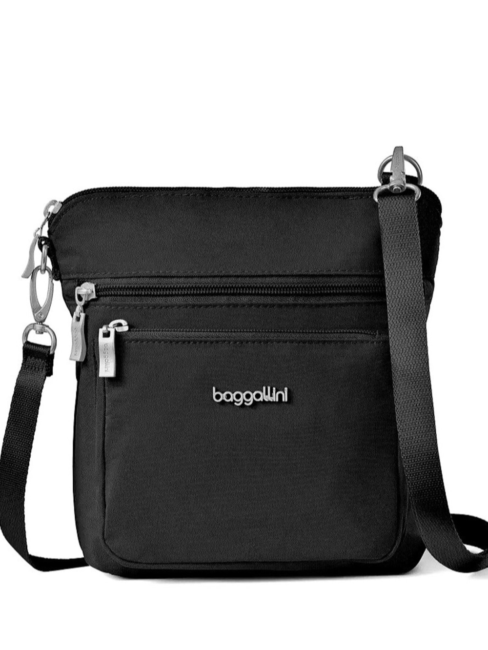 Baggallini Black Modern Pocket Small Crossbody Bag